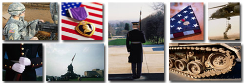 Collage - Various pictures of veterans