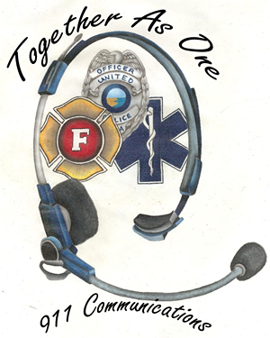 Together as One - 911 Communications Logo