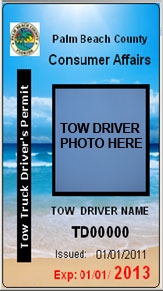 Tow Driver ID example image