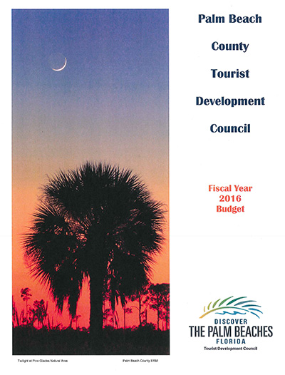 Cover of TDC Budget Book, 2016