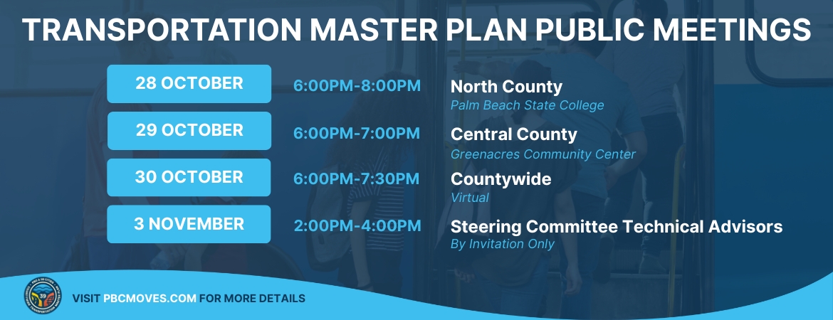 PBC Transportation Master Plan Public Meetings