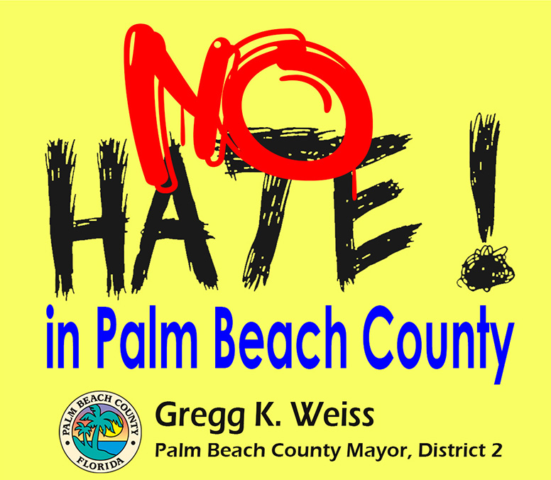 No Hate in Palm Beach County Flyer