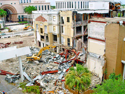This photo taken during the renovation of the historic courthouse in 2004  