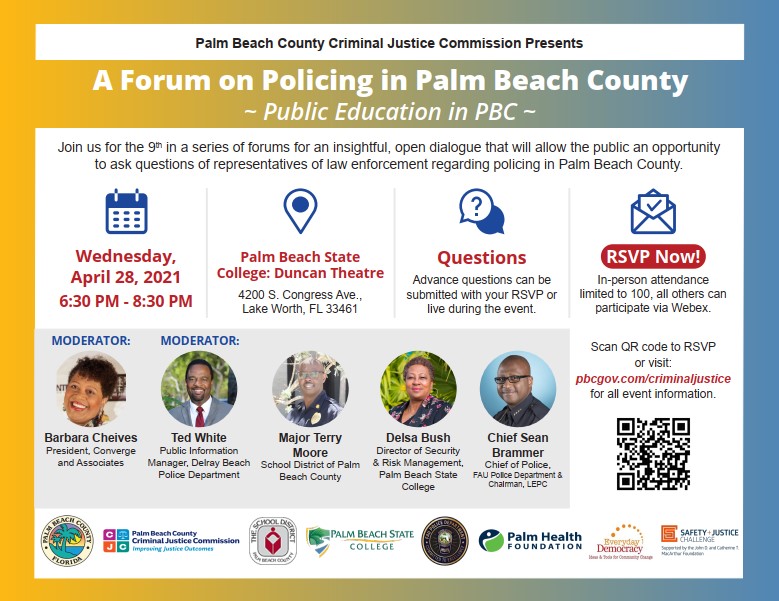 CJC Policing Forum - Public Education in PBC