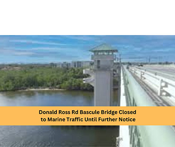 Donald Ross Road Bridge Locked in the Closed Position
