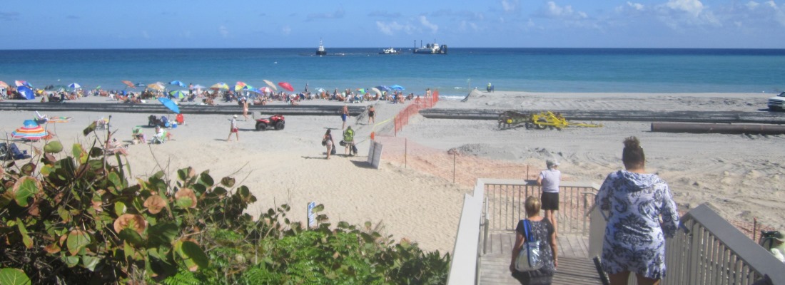 Picture of beach construction project