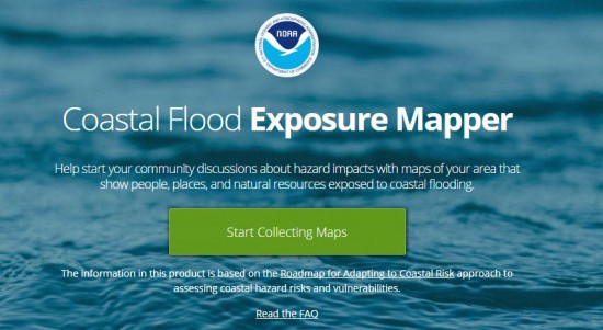 Thumbnail of NOAAs Coastal Flood Exposure Mapper