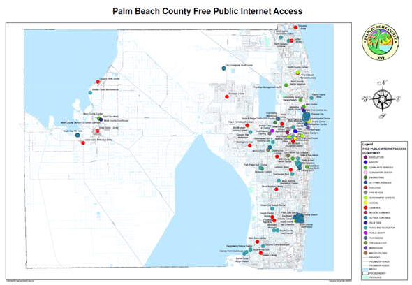 Free Palm Beach County WiFi Map