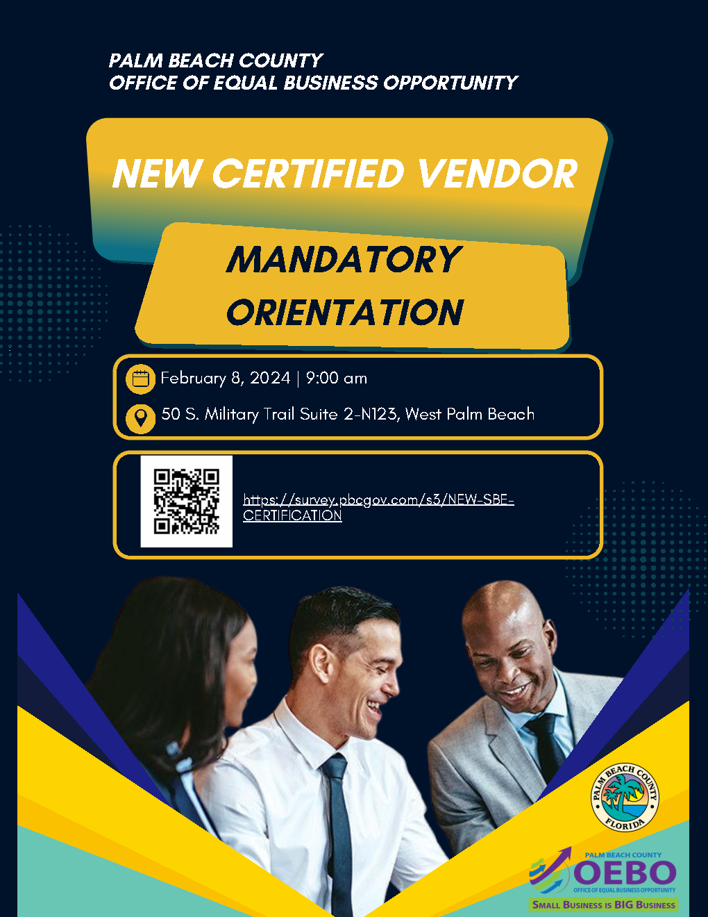 new vendor certification flyer