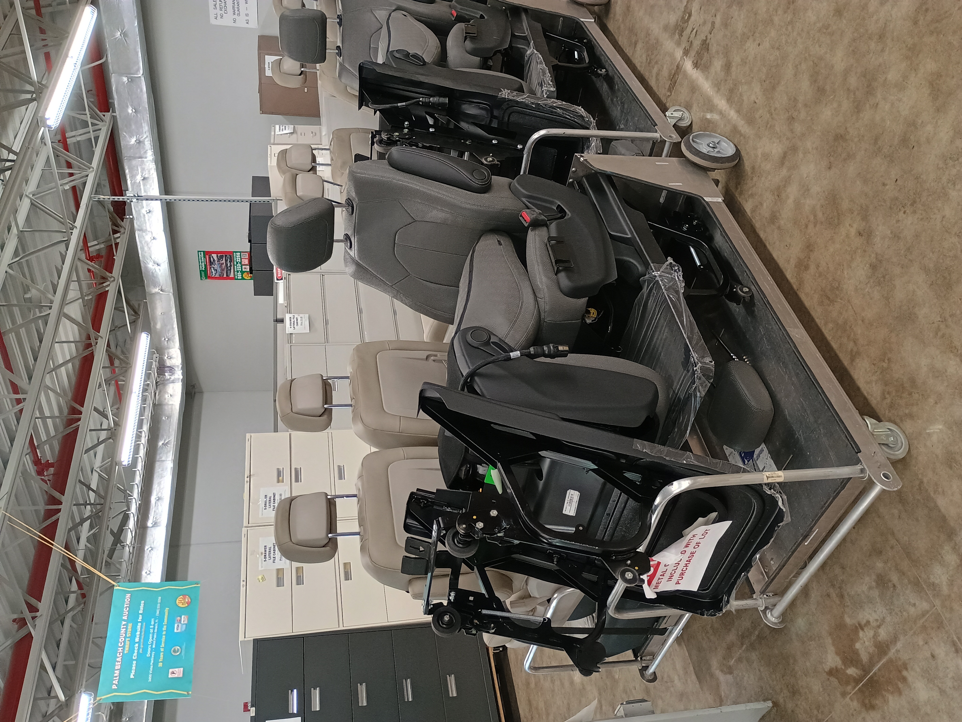 Chrysler voyager passenger seats on carts.jpg