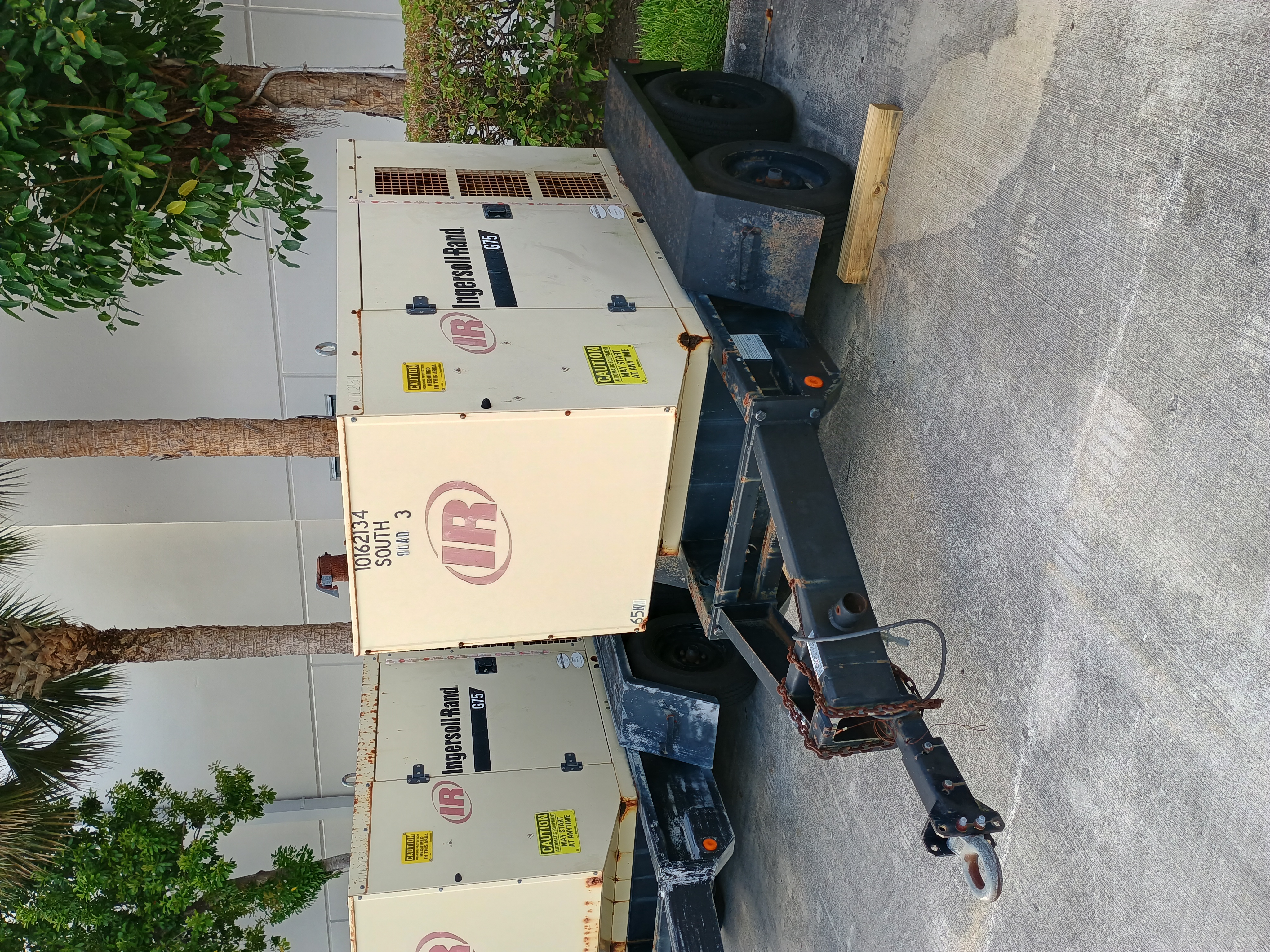 2004 INGERSOLL RAND G75 60 Kw TRAILER MOUNTED GENERATOR