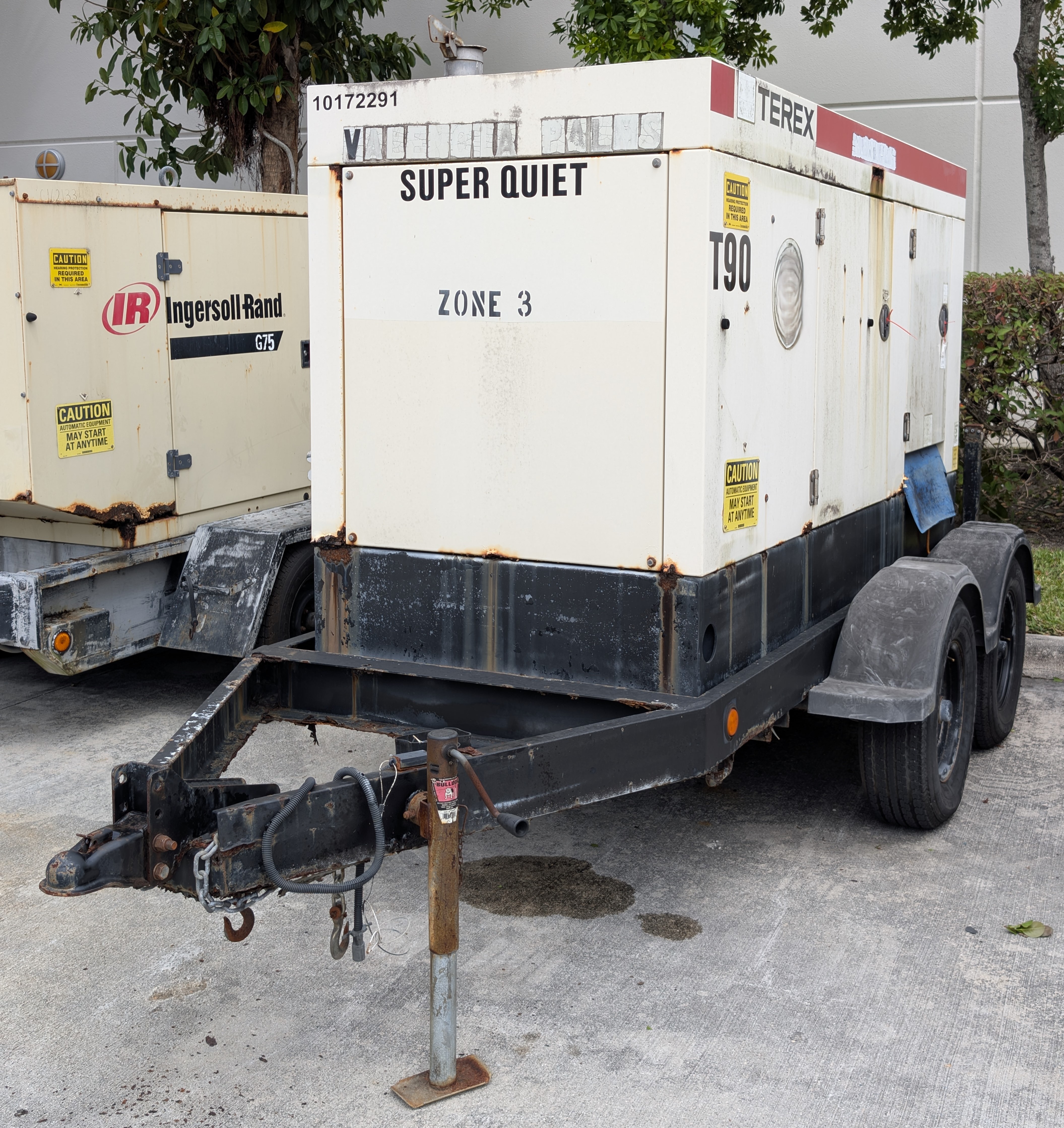 2007 TEREX T90P 80 Kw TRAILER MOUNTED GENERATOR