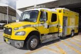 Type of Unit: Rescue Pumper <br>Station: 81 <br>Year Built:&nbsp; 2007 <br>Manufacturer:&nbsp; American LaFrance MedicMaster <br>Chassis:&nbsp; Freightliner M2 <br>Water Capacity:&nbsp; 300 gallons&nbsp; <br>Pump Rate:&nbsp; 500 gallons per minute&nbsp; <br>Foam Capacity:&nbsp; 15 gallons&nbsp; 