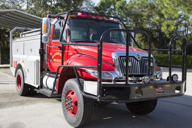 Type of Unit:  Brush
Station:  32
Year Built:  2013
Manufacturer:  Horton
Chassis:  International
Water Capacity:  750 gallons 
Pump Rate:  500 gallons per minute 
