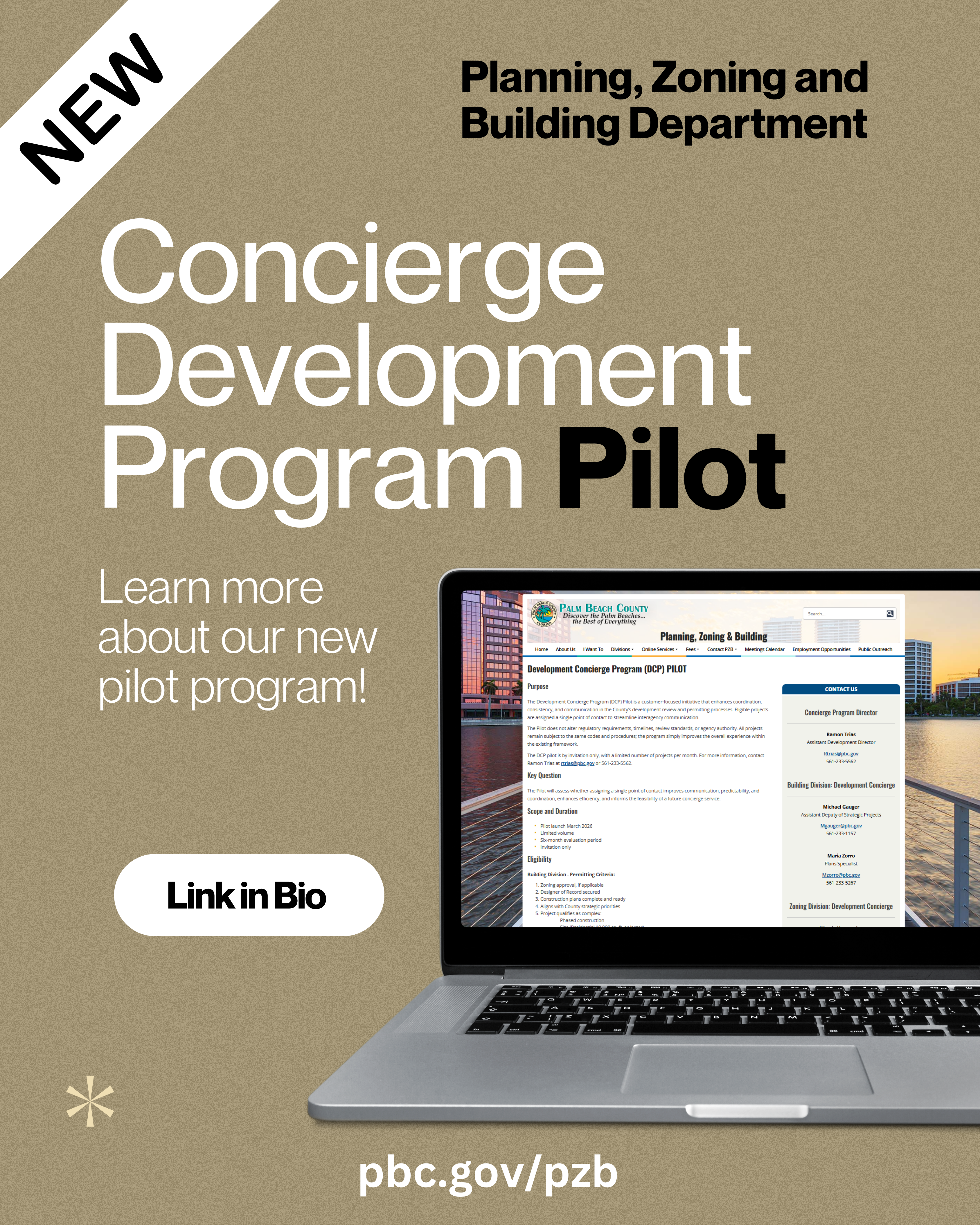 Development Concierge Program (DCP) pilot program
