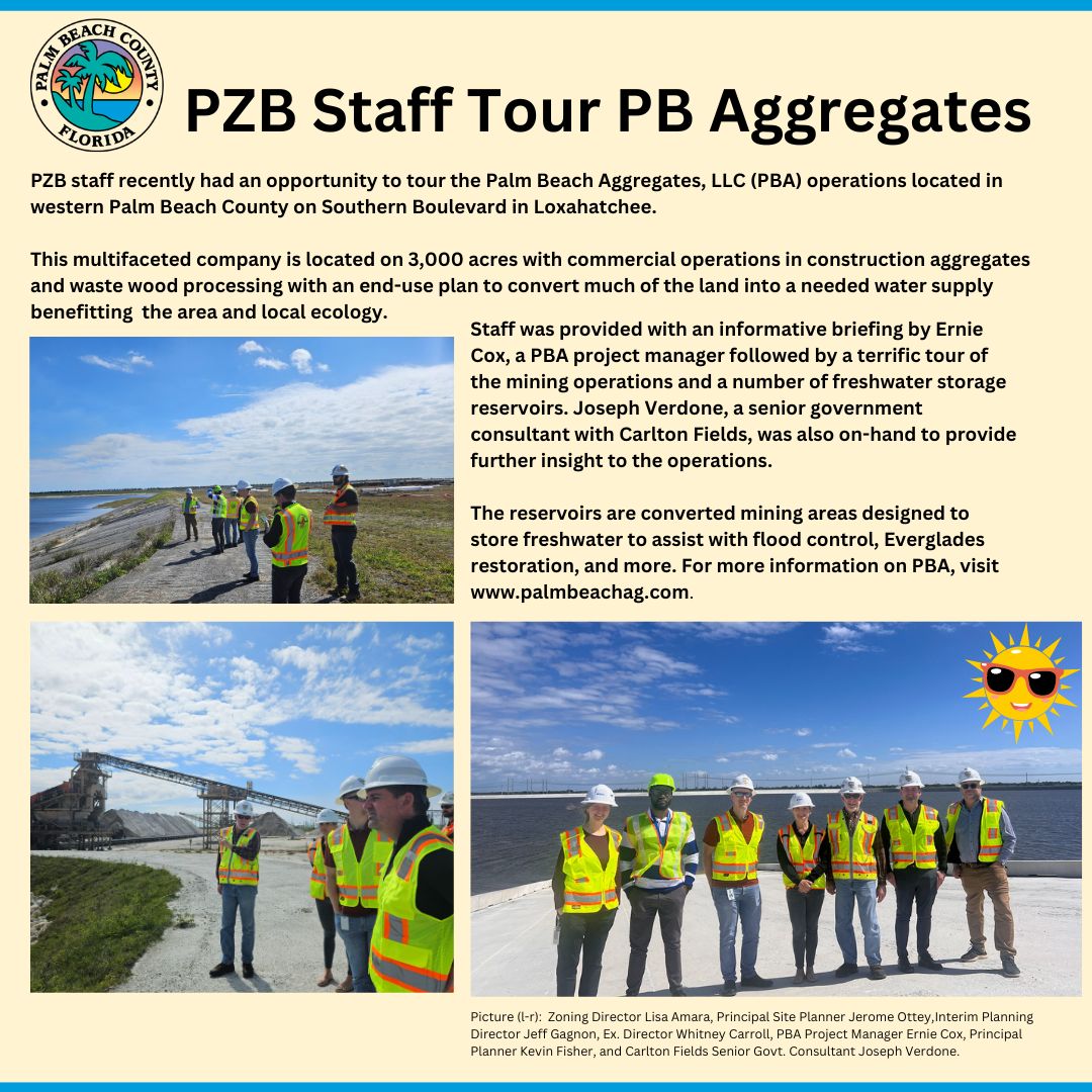 PZB Staff Tour PB Aggregates