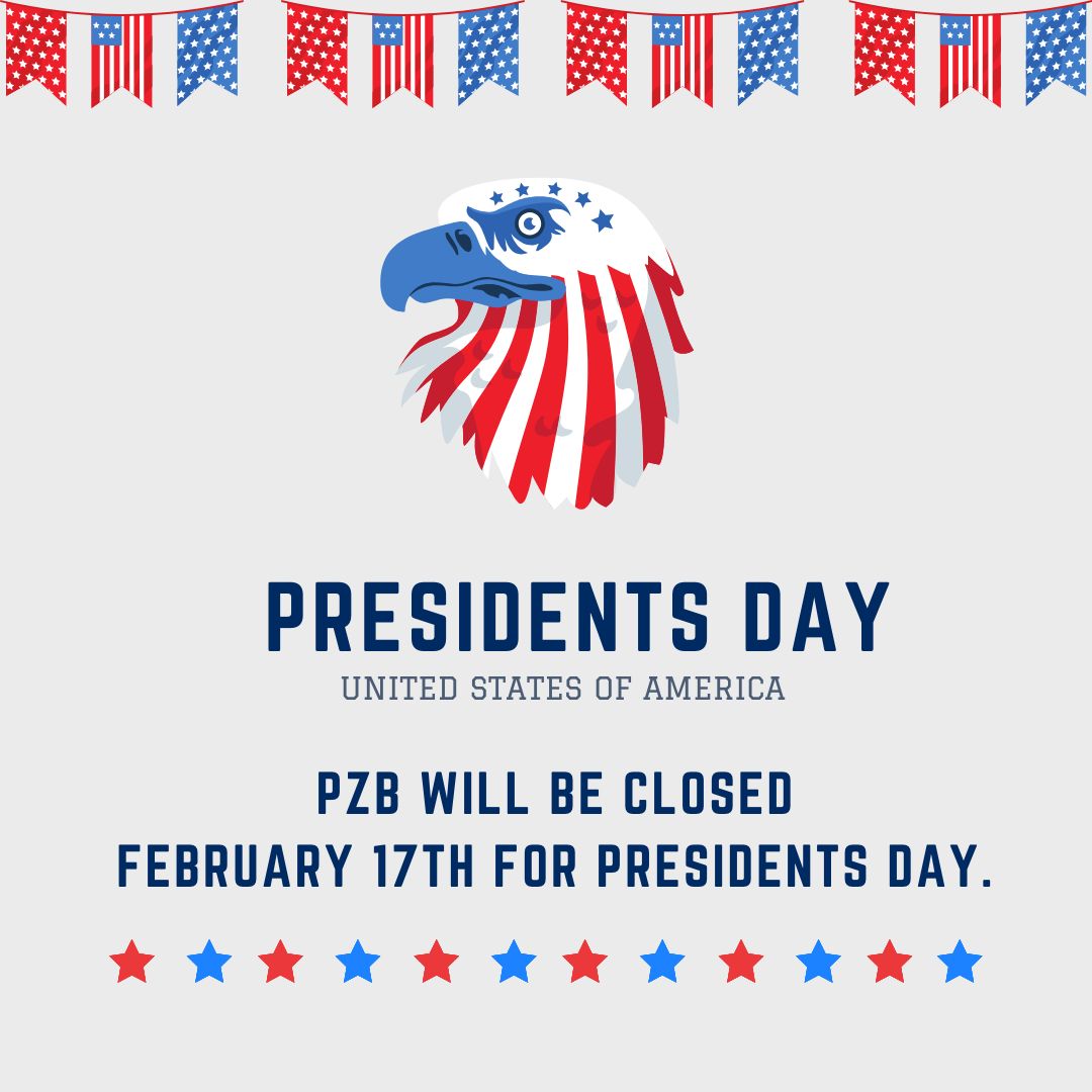 PZB Closed for President's Day