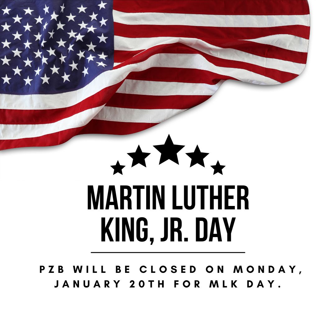 PZB Closed for MLK Day