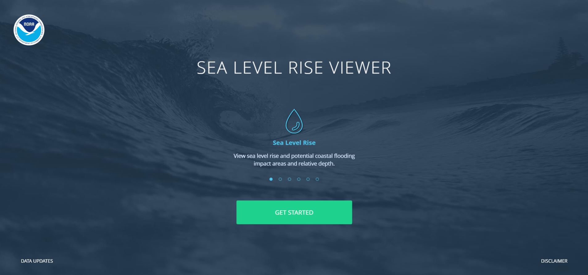 Thumbnail of NOAA Sea Level Rise Viewer