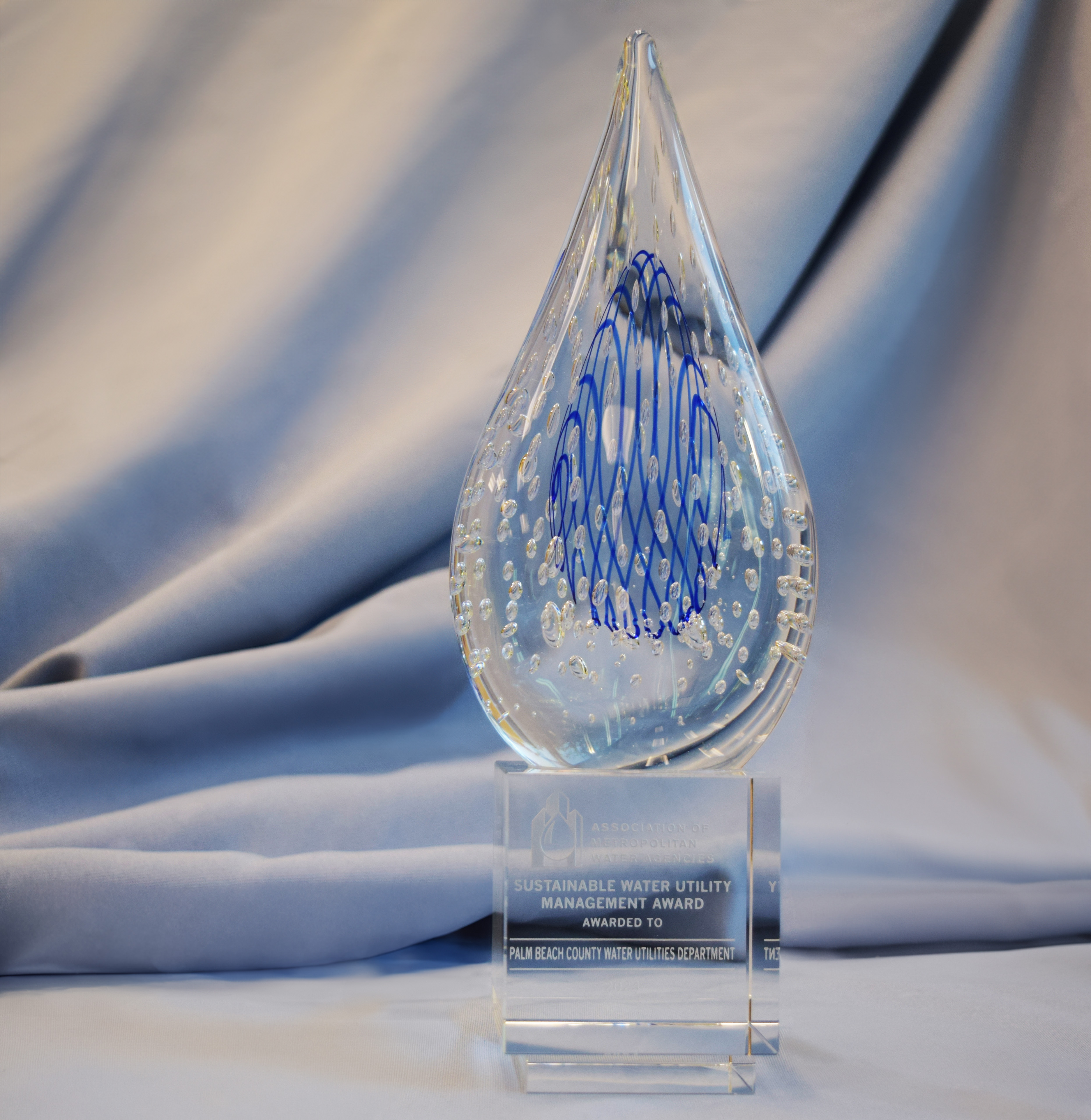 AMWA Glass Award statuette