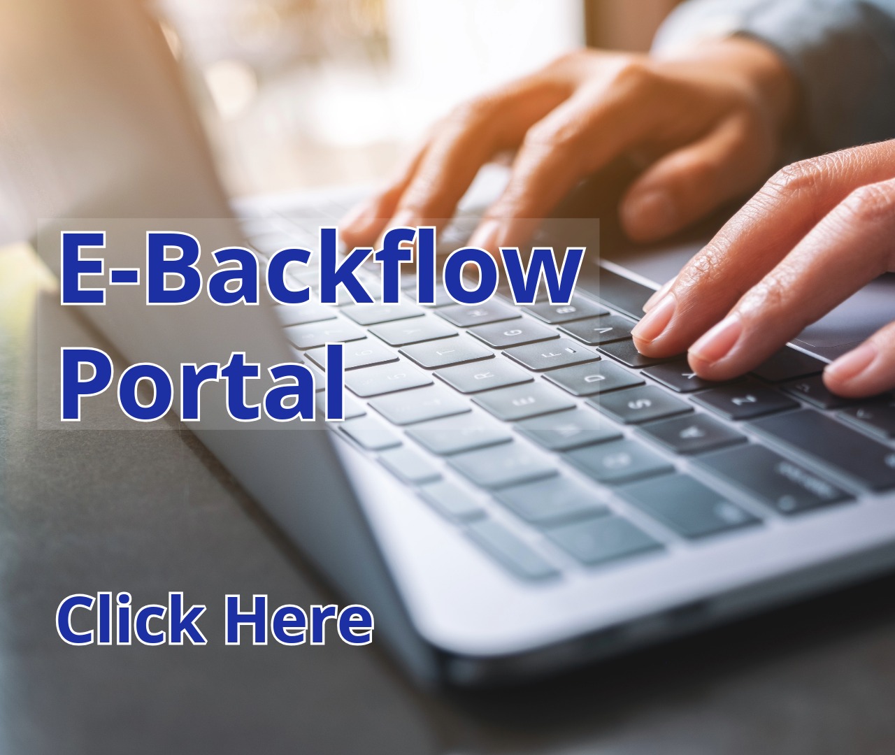 click here e backflow portal.