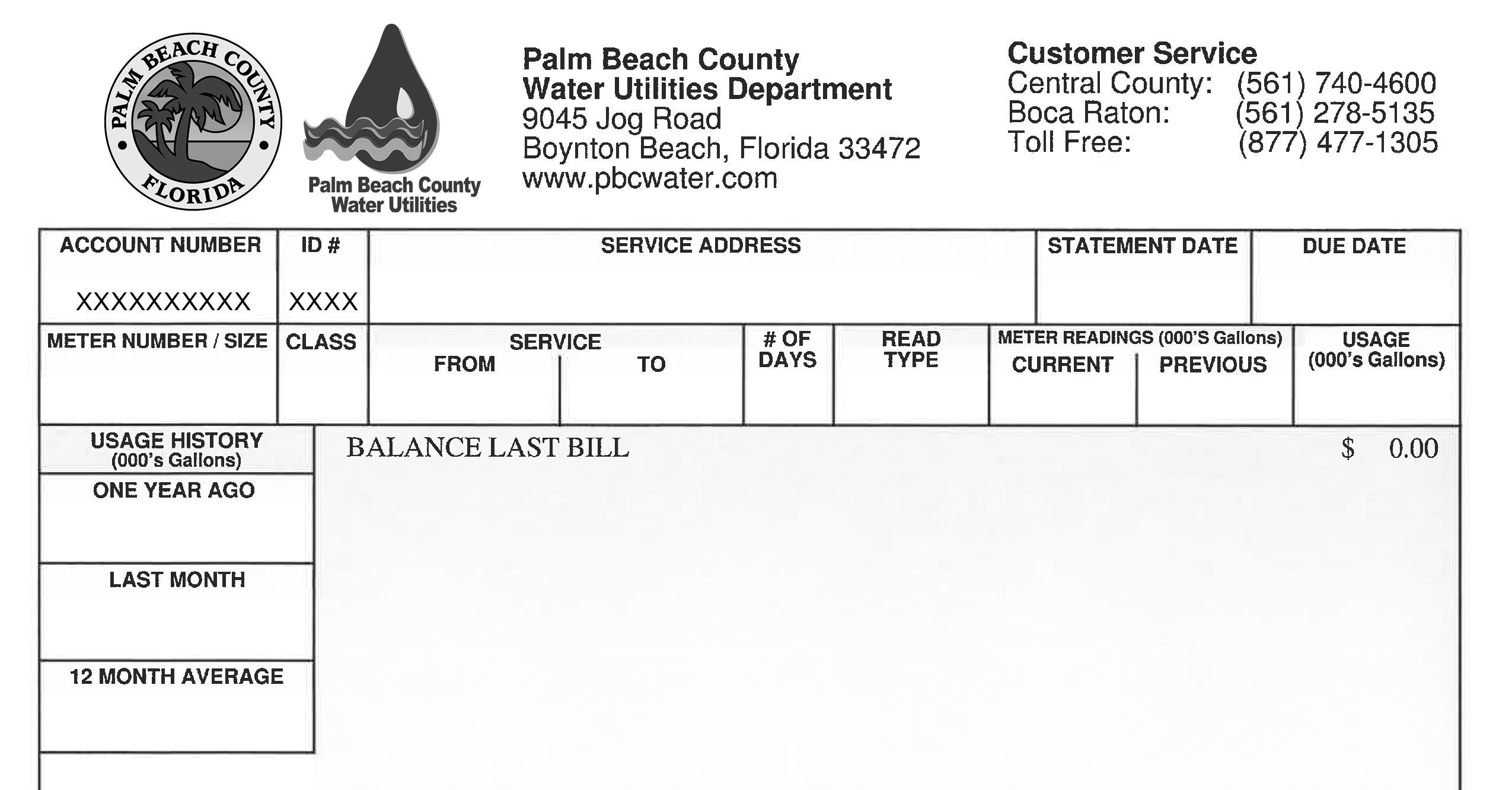 Palm Beach Water Bill Pay