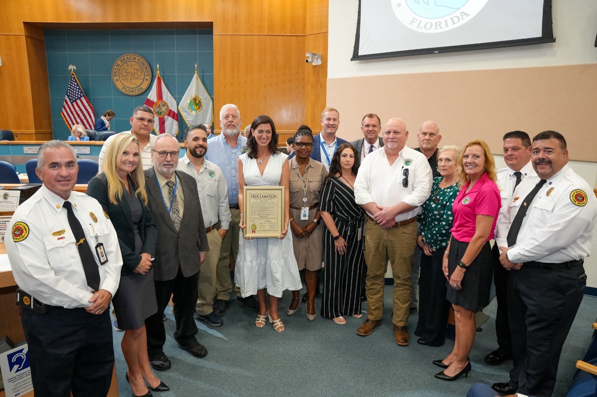 Building Safety Month 2024 proclamation group photo